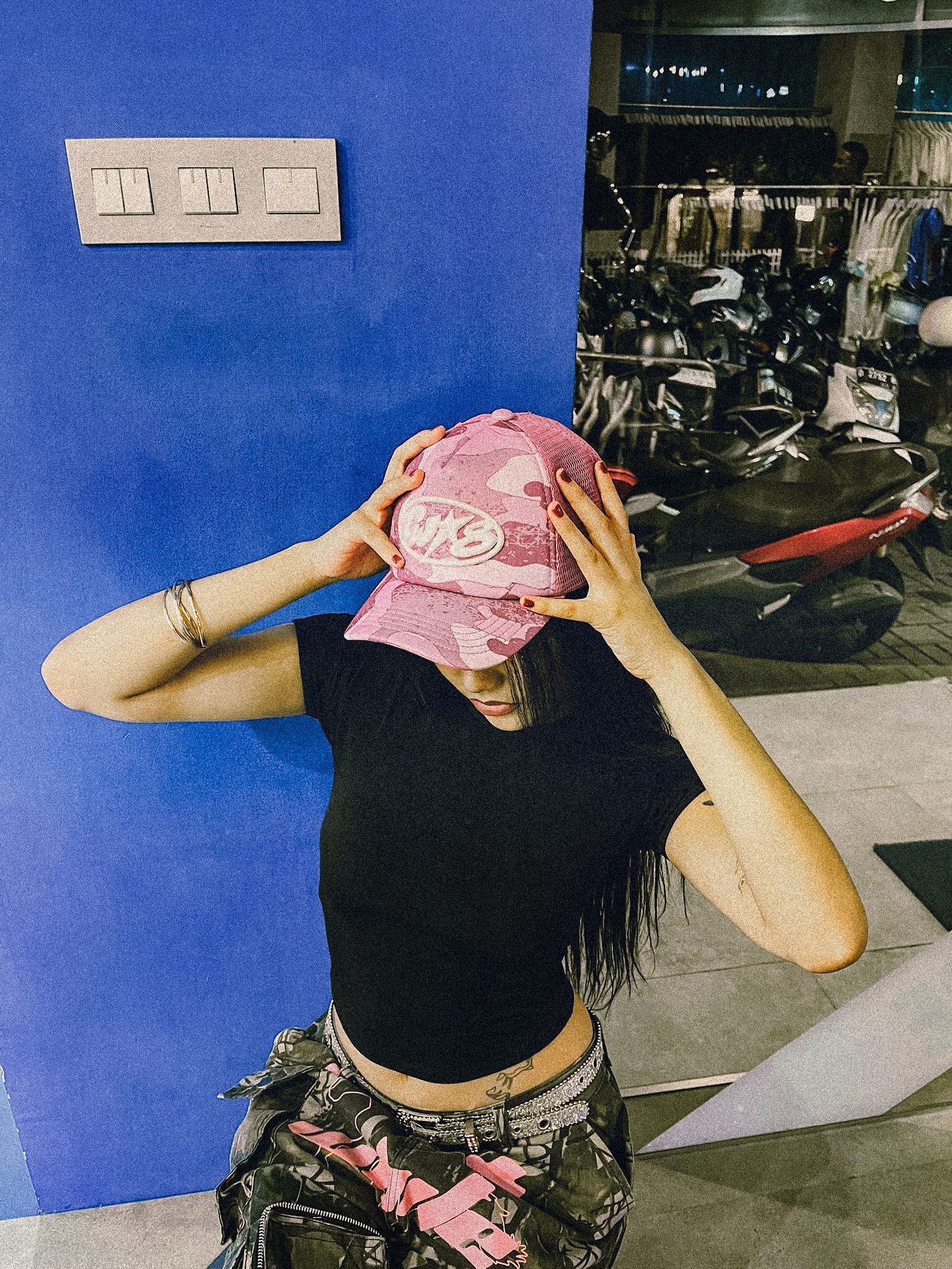 Just hat-ing around in my favorite pink pick 💕  Two8 Pink Camo Trucker Hat DROPPING 28 AUGUST Sub